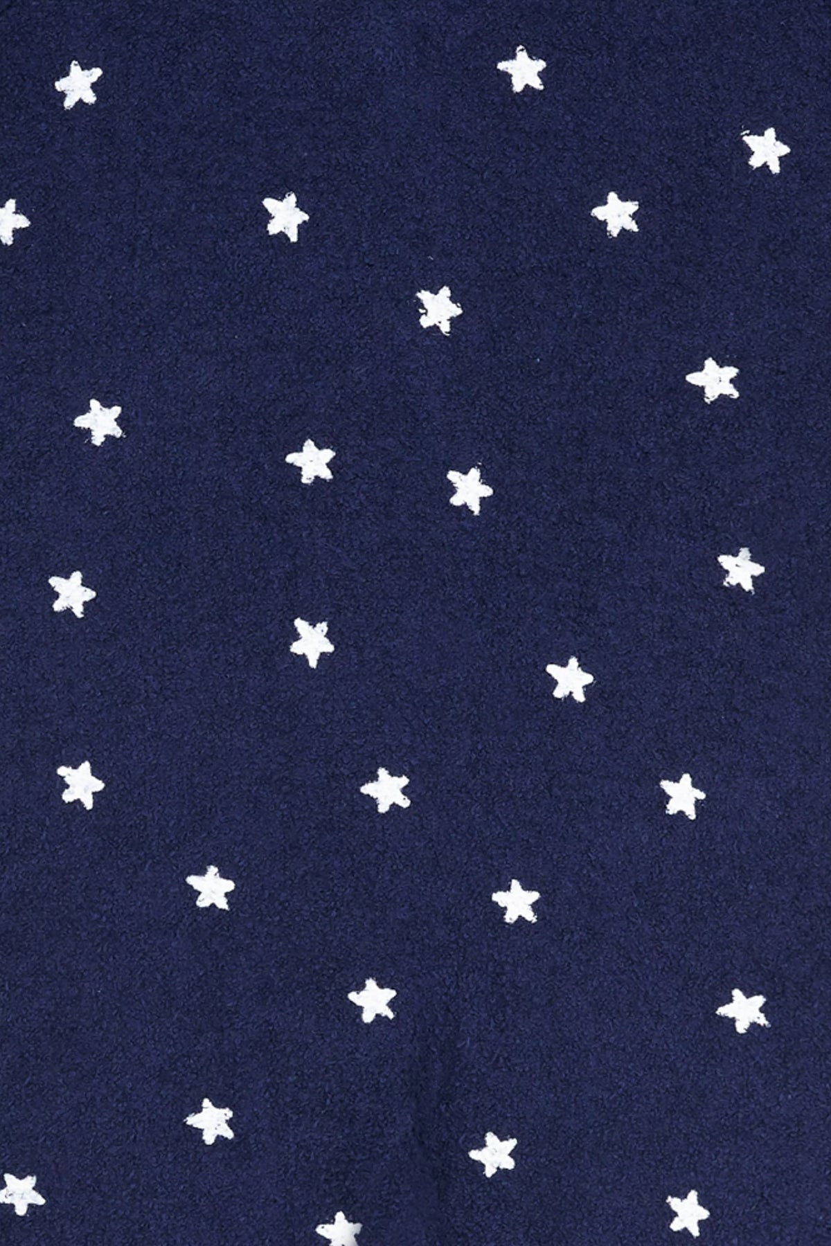 Bonds Poodlette Zip Wondersuit baby sleepsuit in Star Shine Navy star print. Close up.