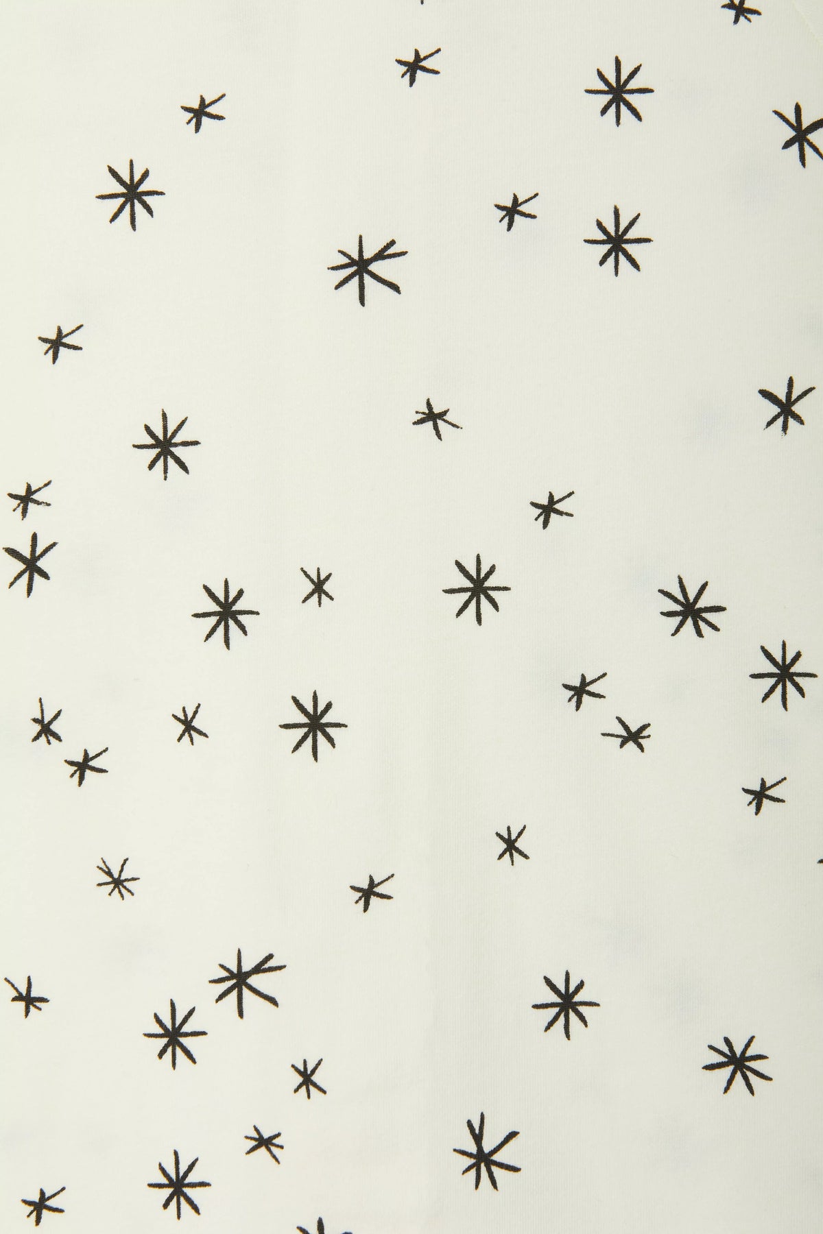 Bonds WonderFresh Short Leg Wondersuit baby onesie in Crayon Star cream print. Close up.