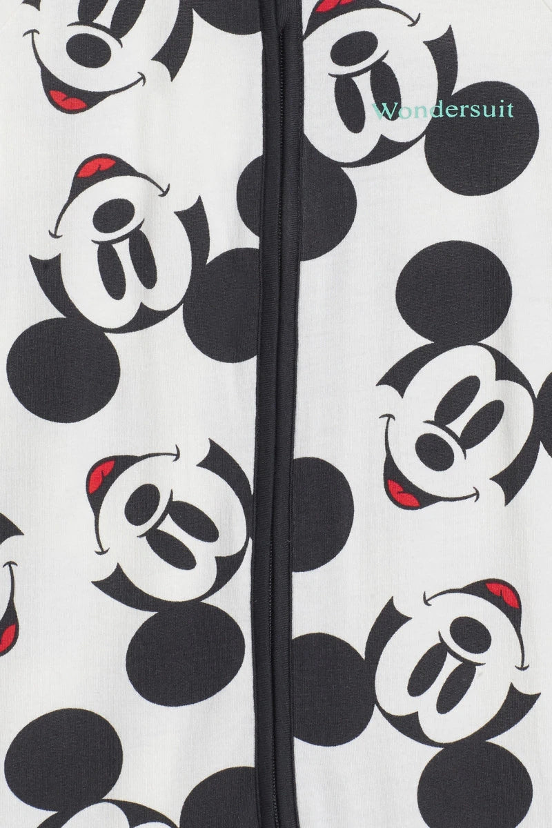 Bonds x Disney Zip Wondersuit - Many Mickey's Black & White