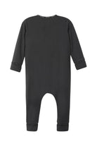 Bonds WonderGrow Zip Wondersuit bamboo baby sleepsuit in La Femme Nikita black. Back view.