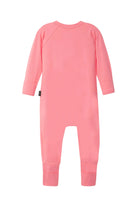 Bonds Everyday Value Zip Wondersuit baby sleepsuit in Island Punch salmon pink. Back view.
