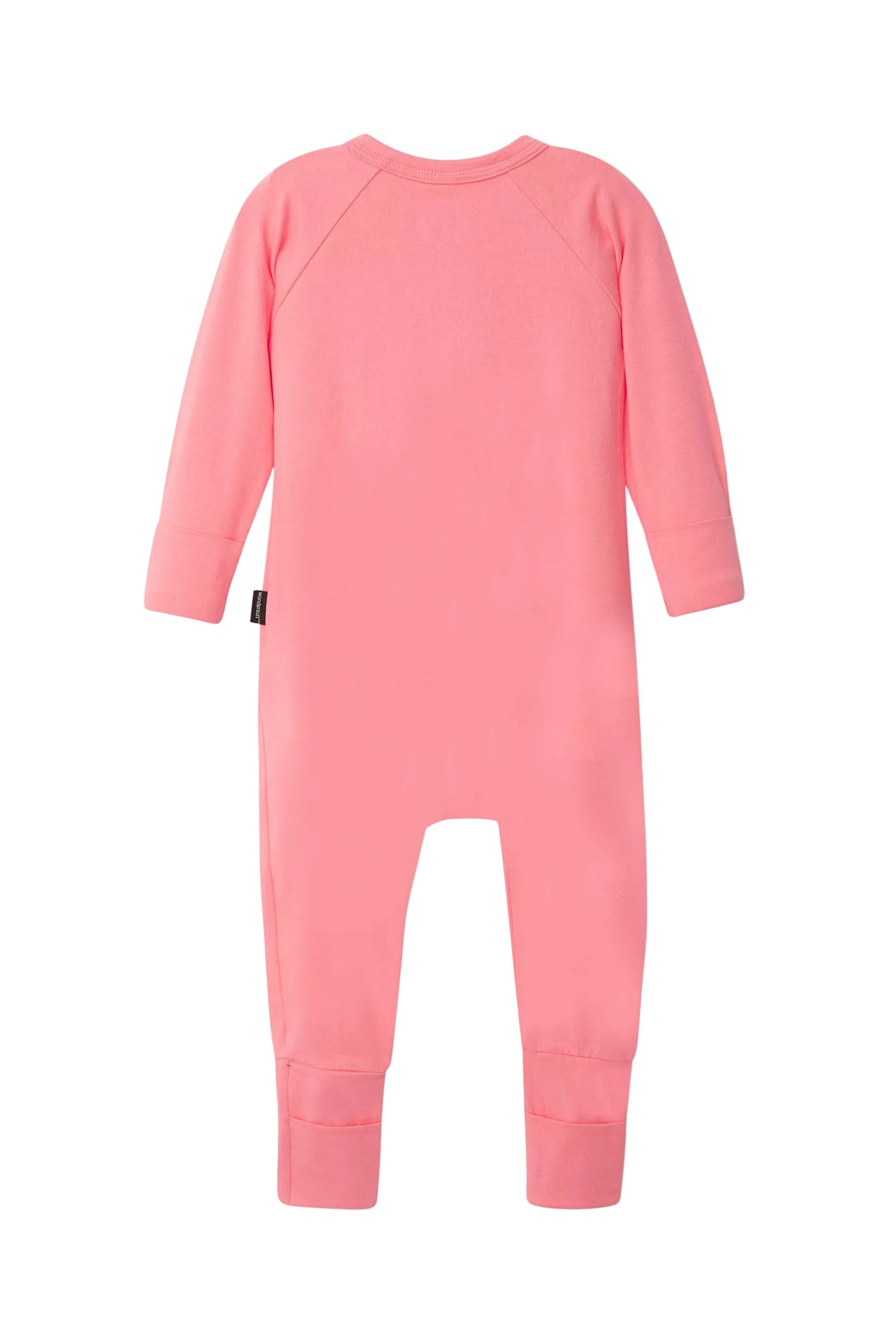 Bonds Everyday Value Zip Wondersuit baby sleepsuit in Island Punch salmon pink. Back view.