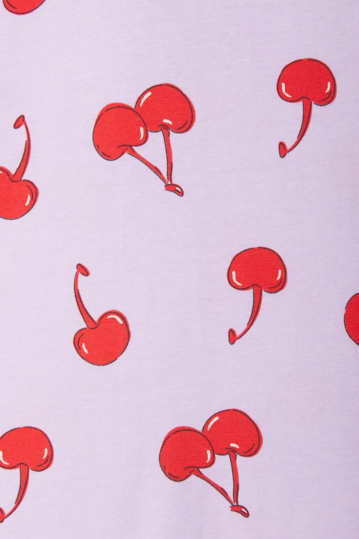 Bonds Zip Wondersuit baby sleepsuit in Cherry Picnic purple fruity print. Close up.