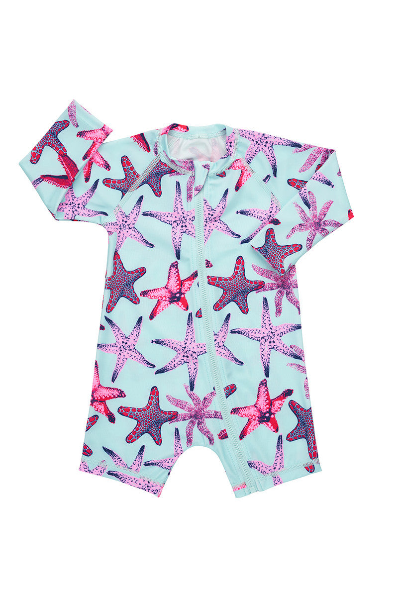 Swim Long Sleeve Zip Suit - Sea Centric Starfish