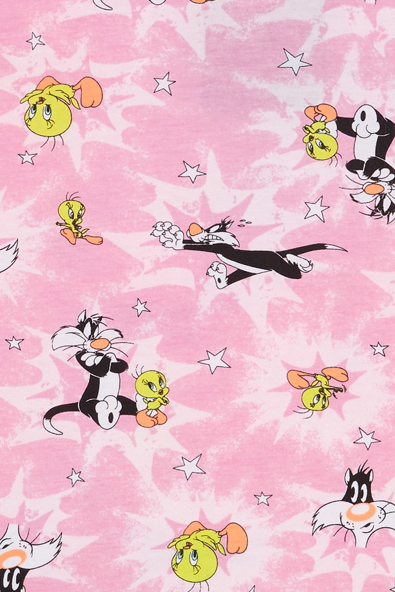 Bonds x Looney Tunes Sleep Set - Sylvester & Tweety Pink